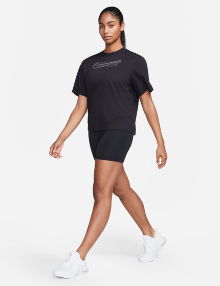 Nike Dri-FIT One 7" Biker Shorts - Black/Whiteimages5- The Sports Edit